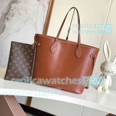 Copy L---V Kenyan Fauve Brown Neverfull MM Tote Bag Medium Size M12746 